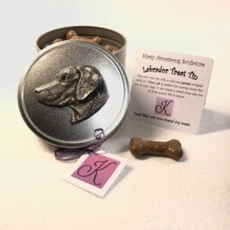 Labrador Retriever Dog Treat Storage Tin