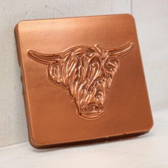 Milk chocolate Scottish Highland cow