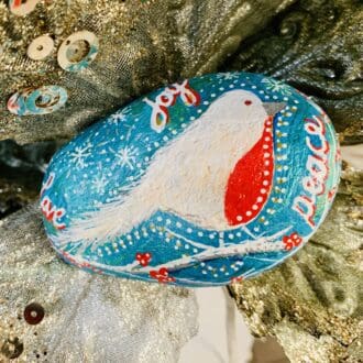 Christmas Robin Energy Stone