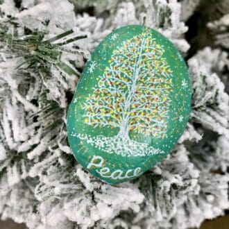 Christmas Tree Energy Stone