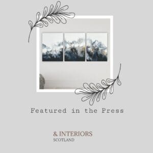 Helen Eason Art featured in Homes & Interiors Scotland