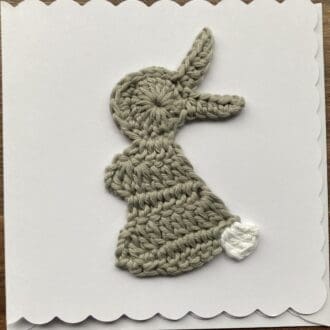 Crochet Rabbit Greeting Card