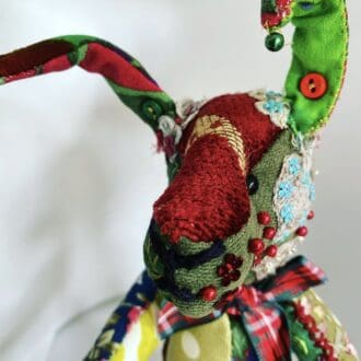 Odile one of a kind handsewn artist's rabbit