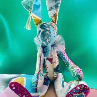Florence- large handmade fabric one of a kind rabbit
