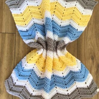 Handcrafted Ripple Baby Blanket