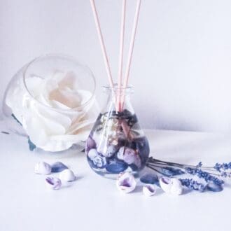 Lavender Botanical Teardrop Reed Diffuser