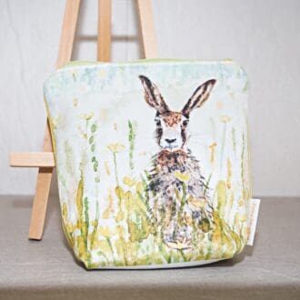 Velvet Hare Zip Pouch