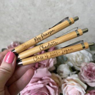 Bulk order engraved student pens – farewell gift for leavers