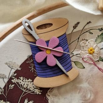 Cotton Reel Magnetic Needle Minder