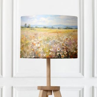 Wildflower Meadow Lampshade - Countryside Scene Lightshade