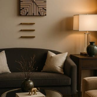 Geometric Birch Ply Wall Clock with Silent Sweep