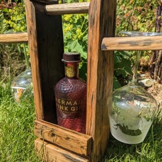 win gin bottle glass holder