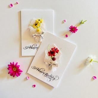 3D Handmade Quilled Floral Birthday Card, A6 Unique Greeting Card, Special Quilled Flowers card