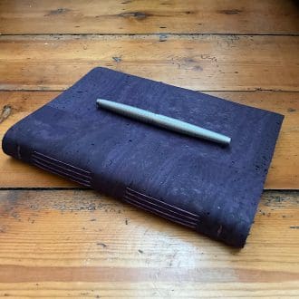 A5 Soft Cover Cork Notebook with plain paper