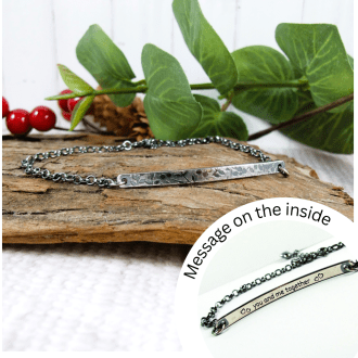 Hidden Message Sterling Silver Bracecelt