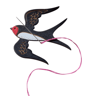 Wooden Swallow Needle Minder